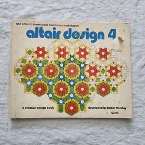 1978 Altair Design 4 Creative Design Coloring Book Ensor Holiday Vintage USED